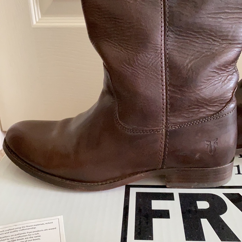 Frye Melissa Button Dark Brown Boot - image 2